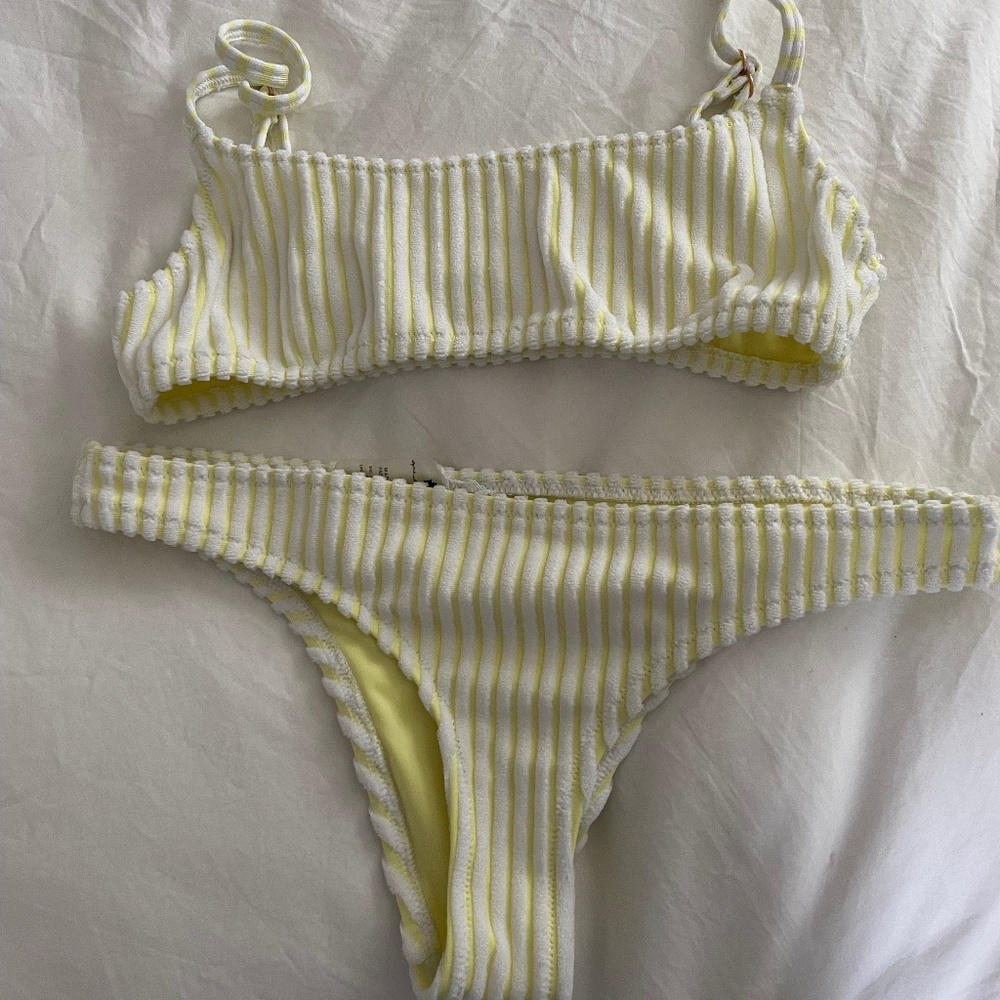 Spiritual Gangster Ribbed Bikini Set - Top and Bottom!